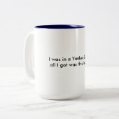 Yankee Swap - Funny Mug Tweekleurige Koffiemok (Voorkant links)