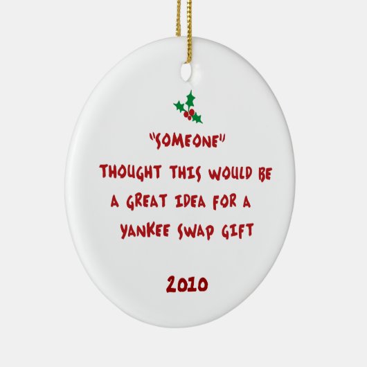 Yankee Swap Gift- Holly & Bessen Keramisch Ornament (Rechts)