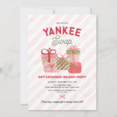 Yankee Swap Holiday Gift Exchange Party Kaart (Voorkant)