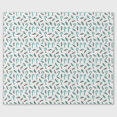 Yankeecore 3D Candy Cane kerstpatroon Cadeaupapier (Vlak)