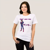 Yankī Sigma gast Tri-Blend Shirt (Voorkant volledig)