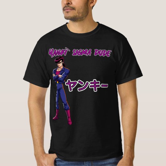 Yankī Sigma Kerel  T-shirt (Voorkant)