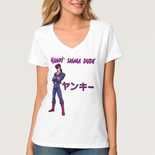 Yankī Sigma Kerel  T-shirt (Voorkant)