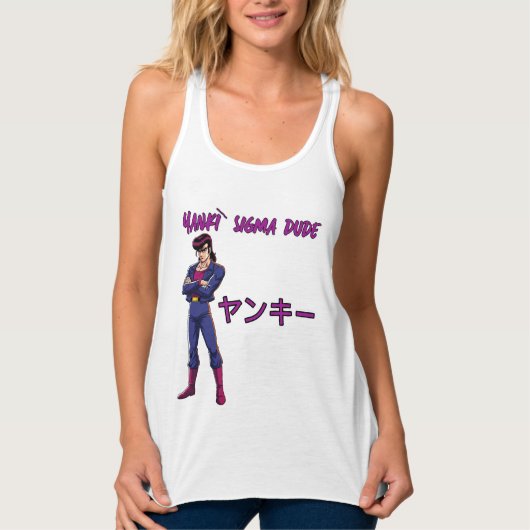 Yankī Sigma Kerel Tanktop (Voorkant)