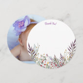 Yanna Ronde Foto Dank u kaart (Voorkant / Achterkant)