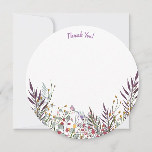 Yanna Ronde Foto Dank u kaart (Voorkant)