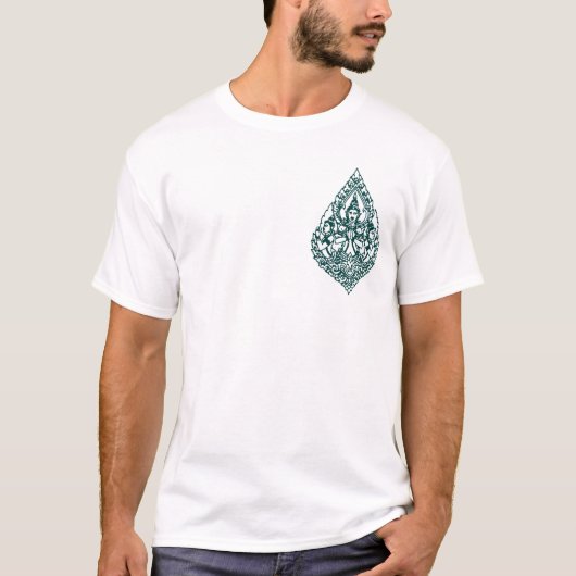 YANT BUDDHA ASIAN ART DESIGN T-SHIRT (Voorkant)