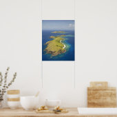 Yanuya-eiland, Mamanuca-eilanden, Fiji Poster (Keuken)