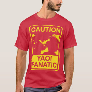 Yaoi Fanatic waarschuwingsteken T-shirt