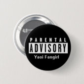 yaoi fangirl ronde button 5,7 cm (Voorkant /achterkant)