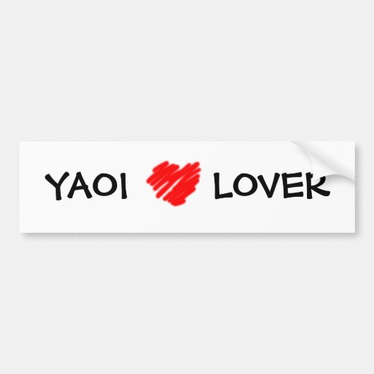 YAOI LOVER-bumpersticker Bumpersticker (Voorkant)