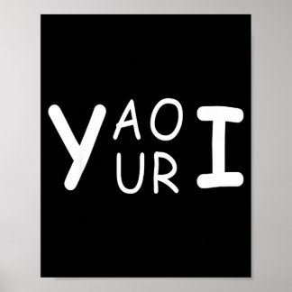 Yaouri je bent grappig woordspeling meme minimalis poster