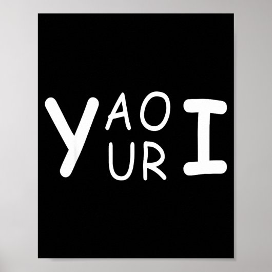 Yaouri je bent grappig woordspeling meme minimalis poster (Voorkant)