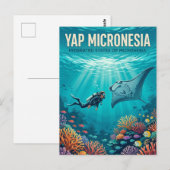 Yap-eilanden Federale Staten van Micronesië Briefkaart (Voorkant / Achterkant)