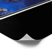 Yap Micronesia from Space Satellite Art Poster (Hoek)