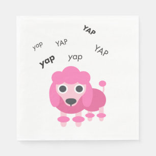Yap Poodle Cute Emoji Servetten