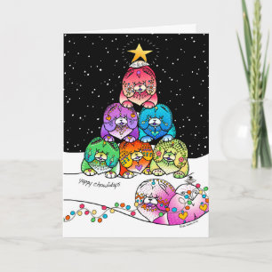 YAPPY CHOWLIDAYS art cards Feestdagen Kaart