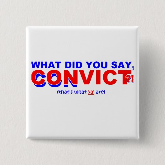 Yappy Clapback Vierkante Button 5,1 Cm (Voorkant)