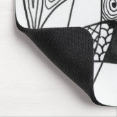 "Yappy Dog" Abstract Design Mousepad Muismat (Hoek)