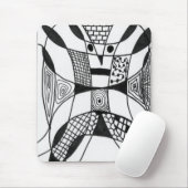 "Yappy Dog" Abstract Design Mousepad Muismat (Met muis)