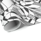 "Yappy Dog" Abstract ontwerppapier Cadeaupapier (Rol Hoek)