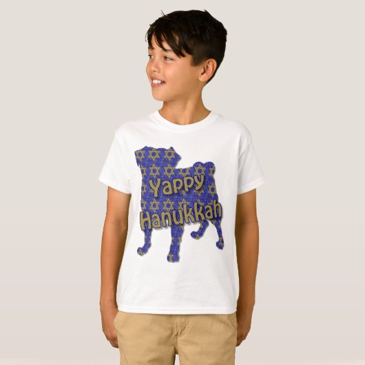 Yappy Hanukkah T-shirt (Voorkant volledig)