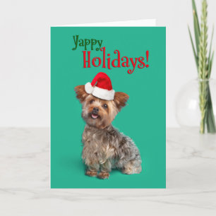 Yappy (Happy) Feestdagen Funny Yorkshire Terrier