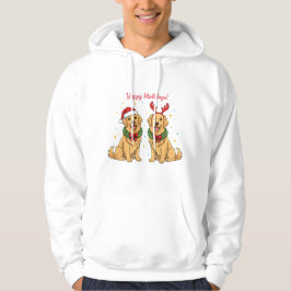 Yappy Holidays Golden Retriever Trui Golden Kerstm Hoodie