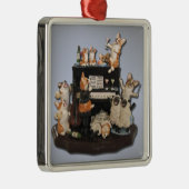 "Yappy Hour" Corgi & Sheep Concert Ornament (Rechts)