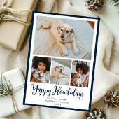 Yappy Howholidays 4 foto Feestdagenkaart