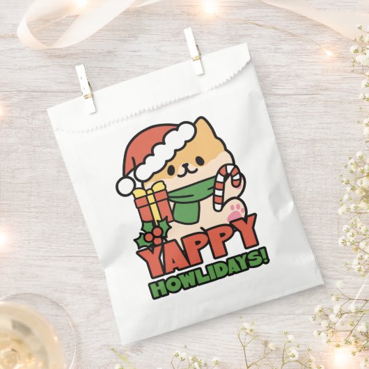 Yappy Howholidays - Schattigee Cartoon voor kersth Bedankzakje (Geknipt)