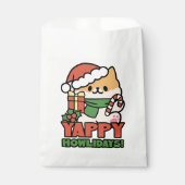 Yappy Howholidays - Schattigee Cartoon voor kersth Bedankzakje (Voorkant)