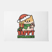 Yappy Howholidays - Schattigee Cartoon voor kersth Deurmat (Voorkant)
