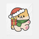 Yappy Howholidays - Schattigee Cartoon voor kersth Fleece Deken (Voorkant)