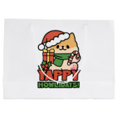 Yappy Howholidays - Schattigee Cartoon voor kersth Groot Cadeauzakje (Achterkant)