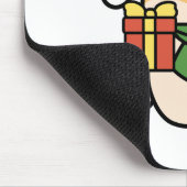 Yappy Howholidays - Schattigee Cartoon voor kersth Muismat (Hoek)