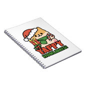 Yappy Howholidays - Schattigee Cartoon voor kersth Notitieboek (Rechterzijde)