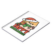 Yappy Howholidays - Schattigee Cartoon voor kersth Notitieboek (Linkerzijde)