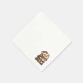 Yappy Howholidays - Schattigee Cartoon voor kersth Servet (Hoek)