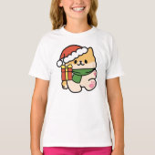 Yappy Howholidays - Schattigee Cartoon voor kersth T-shirt (Voorkant)