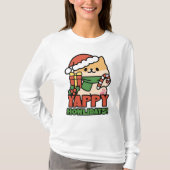 Yappy Howholidays - Schattigee Cartoon voor kersth T-shirt (Voorkant)