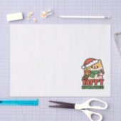 Yappy Howholidays - Schattigee Cartoon voor kersth Tissuepapier (Craft)