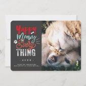 Yappy Meowy Alles Hond en Kat Huisdier Liefhebber  Feestdagenkaart (Voorkant)