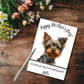 Yappy Yorkie Moederdag Kaart