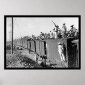 Yaqui Indian Fighters RR Train 1892 Poster (Voorkant)