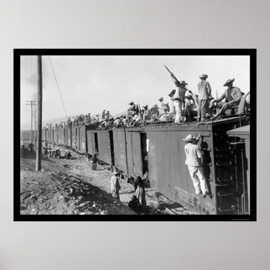 Yaqui Indian Fighters RR Train 1892 Poster (Voorkant)