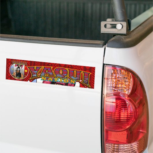 yaqui natie deerdancer bumber sticker rood (Op Truck)