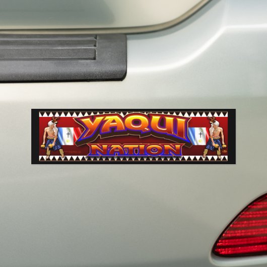 Yaqui Nation Deer Dancer BumperSticker Design (Op auto)