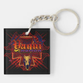 Yaqui Nation Deer Skull Design Sleutelhanger (Achterkant)
