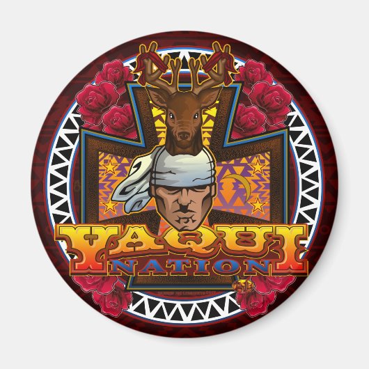 Yaqui Nation Herten Danser Magnet 2 (Voorkant)
